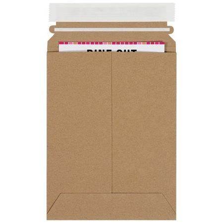 Bsc Preferred 6 x 8'' Kraft Self-Seal Stayflats Plus Mailers, 100PK BUY00026979
